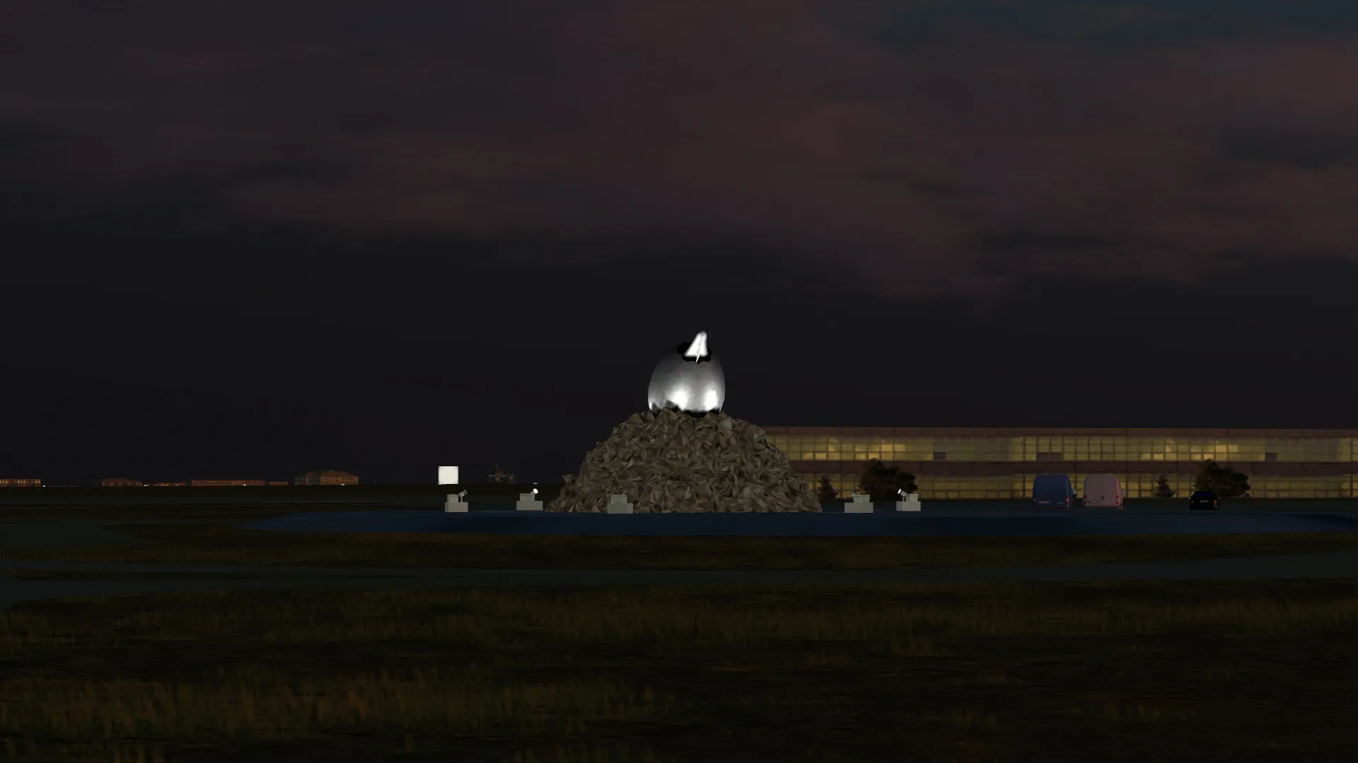 ‘The Jet Nest' (“Þotuhreiður”) sculpture